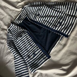 Banana Republic Navy and Cream Striped Blazer